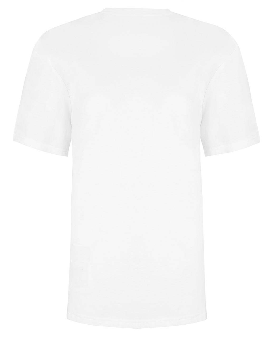 Plain white t-shirt on a white background