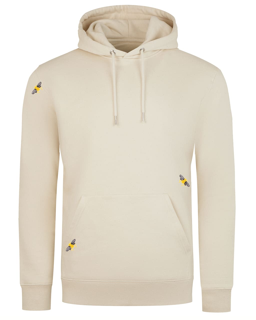 Bee Embroidered Hoodie for Men 
on a white background