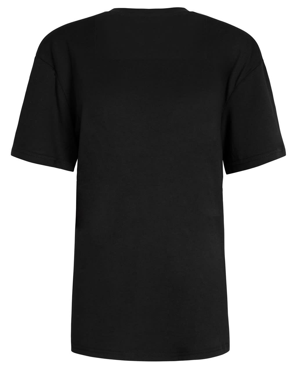 Black Bee Embroidered Black T-Shirt on a white background
