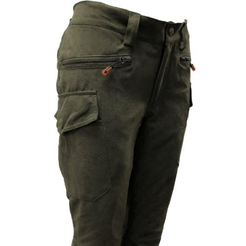 Green Game Ladies Elise Waterproof Windproof Outdoor Trousers on a white background