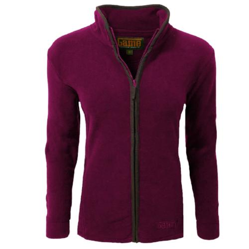 Rose Ladies Game Penrith Fleece Jacket with a brand logo on a white background