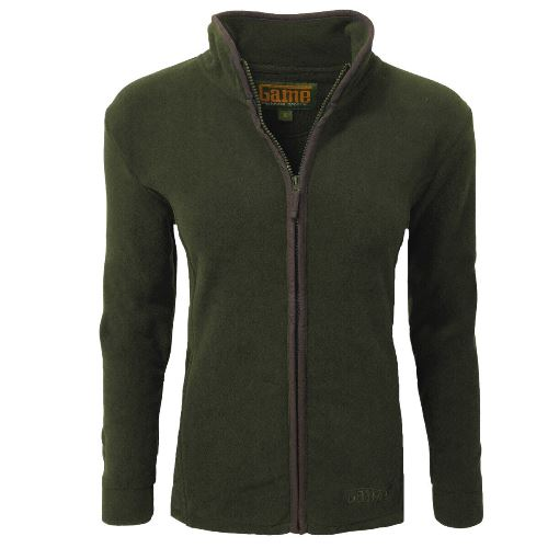 Forest green Ladies Game Penrith Fleece Jacket with a brand logo on a white background