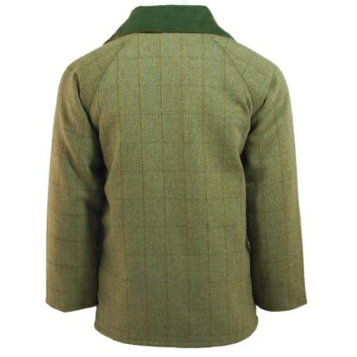 Green Men's Game Tweed Jacket on a white background