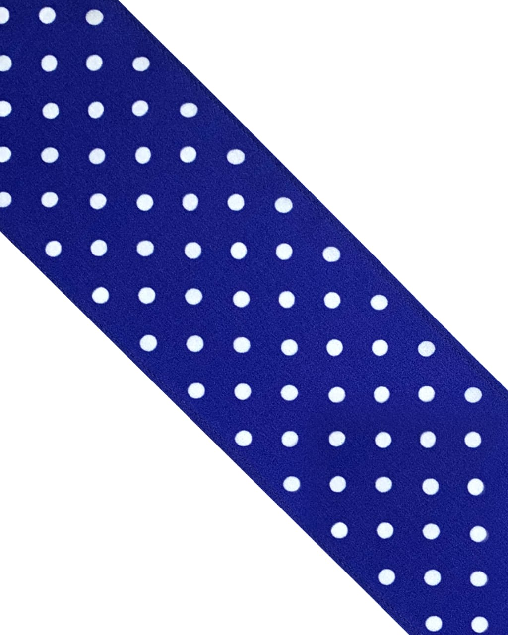 Elegant Electric Blue Polka Dot Silk print pattern